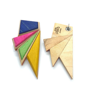 Maxi pendientes skateboard Origami
